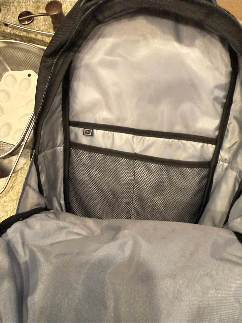 Samsonite Black Laptop Backpack with Multiple Zip Compartments